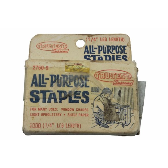 Vtg Box True Value Hardware  Staples 1000 Pack - Picture 2 of 6